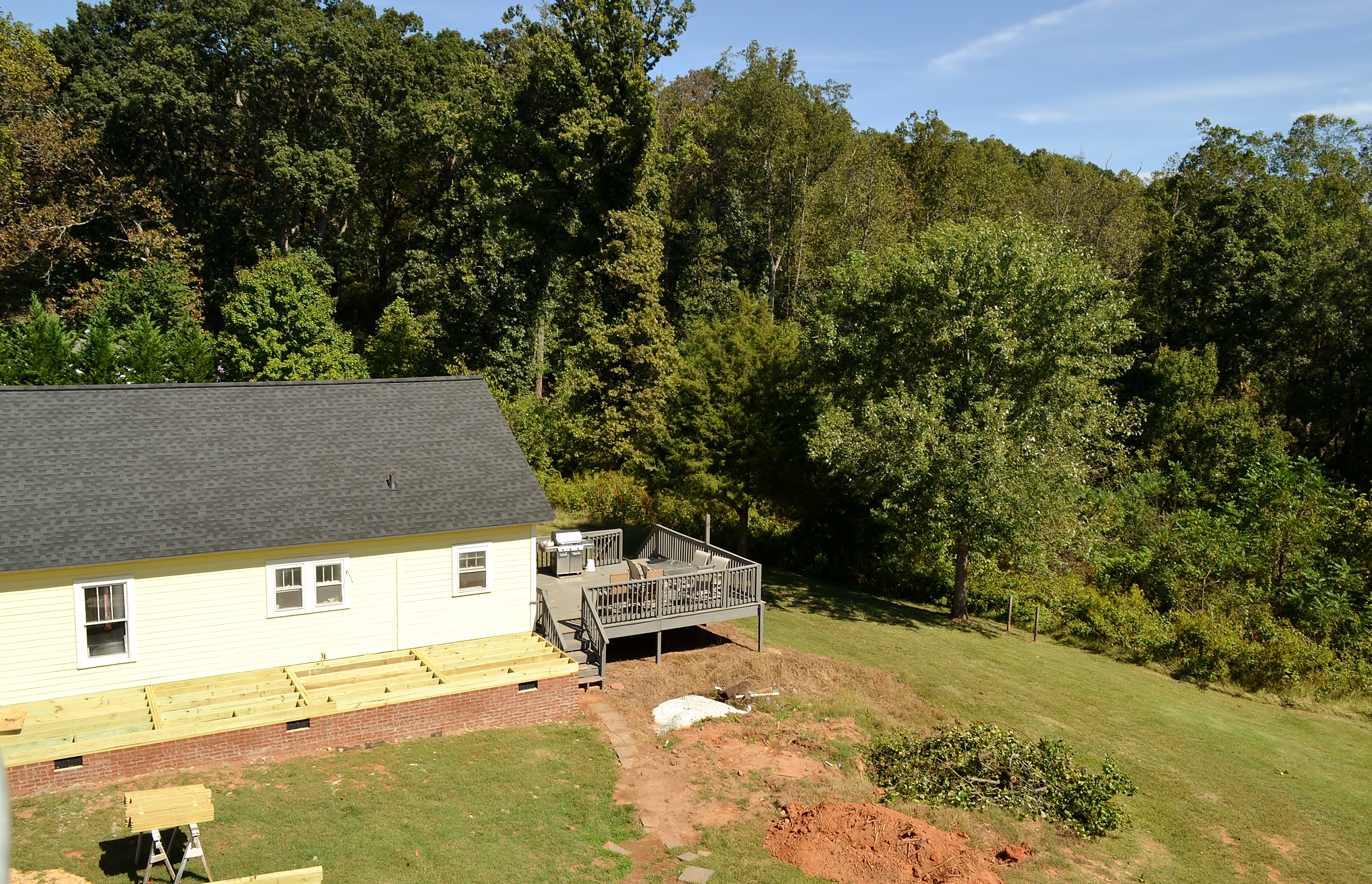 Front and side yard